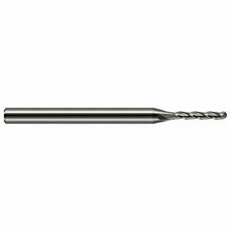 HARVEY TOOL 0.0600 in. Cutter dia x 0.3750 in. 3/8 Length of Cut Carbide Ball End Mill, 3 Flutes 877160